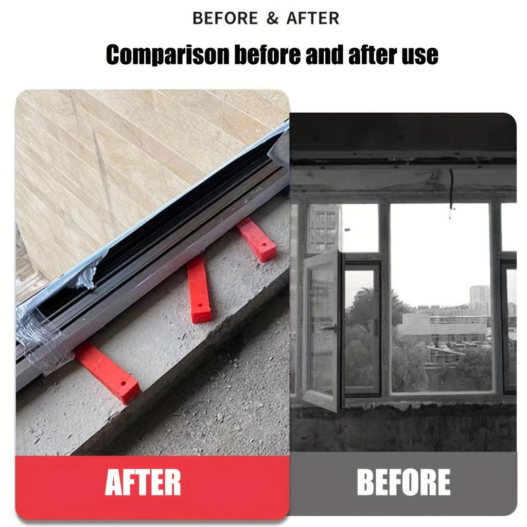 5pcs Plastic Shims Kit - Duty Hard Rubber Shims, Flexible Furniture Levelers,Stackable Shims for Wobbly Table,Chair,Cabinet Fix