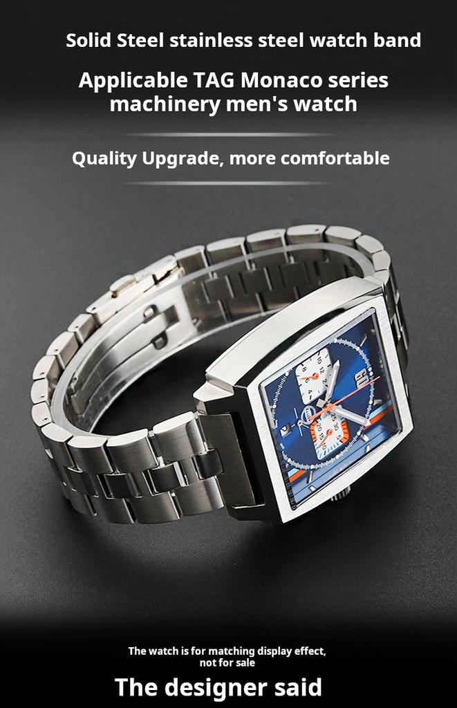 22 мм Для Tag Heuer CBL2111 CBL2115 CBL2180 Браслет для часов из нержавеющей стали Мужская цепочка для часов Monaco Цельнометаллический ремешок для часов браслет