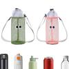 Two Water Bottle Covers for 500-750ml Water Bottles with Shoulder Straps, Machine Washable, Durable Bottom for Easy Standing, Ideal for Hiking, Walkin