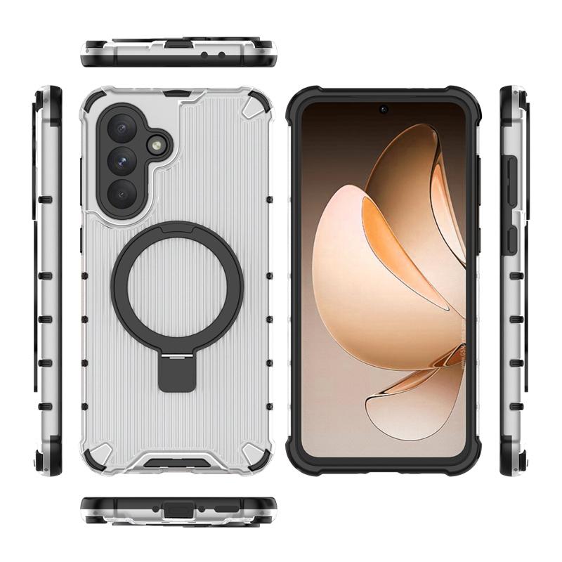 Роскошная гофрированная магнитная подставка-кольцо для Samsung Galaxy S25 S24 S23 Plus Ultra A13 A14 A15 A25 A34 A35 A36 A54 A55 A56 5G Чехол