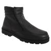 Roamers Mens Twin Zip Faux Fur Thermal Warm Lined Boots