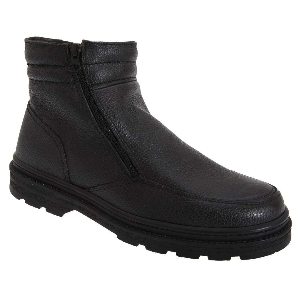 Roamers Mens Twin Zip Faux Fur Thermal Warm Lined Boots