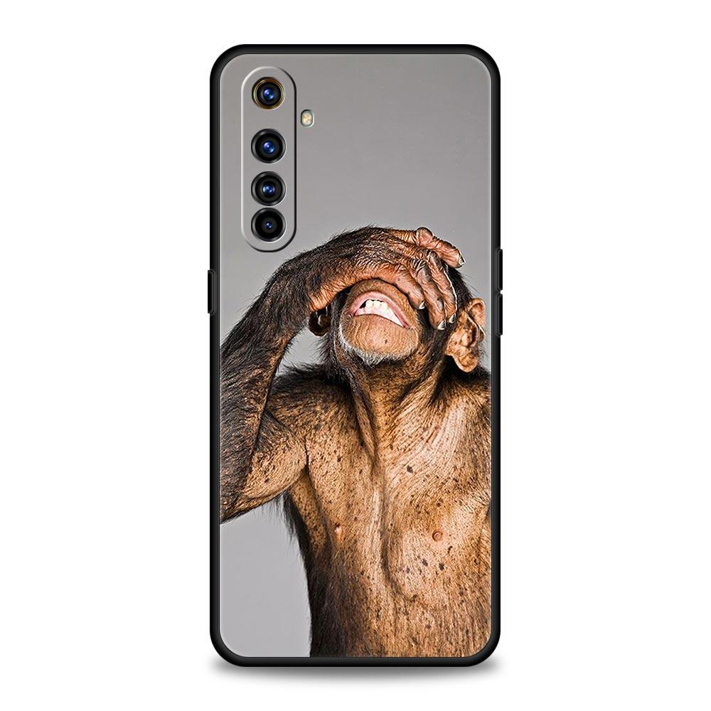 Милый Забавный Чехол-Обезьянка Для Realme 13 12 10 9 8 7 GT3 GT5 GT2 Pro Plus 5G C21 C25 C35 GT Neo 2 3 3T 5 Чехол