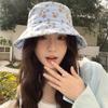 Adjustable Fisherman Hat Broken Flowers Sunshade Hat Sweet Women Sunscreen Hat  Outdoor