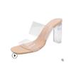 Clear Heels Slippers Women Sandals Summer Shoes Woman Transparent High Pumps Wedding Jelly High Heels