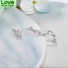 925 Sterling Silver Constellation Stud Earrings Sparkly Zirconia Real Silver Star Earring Big Dipper Ear Climber Sweep