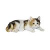Ubia Relaxing Calico Cat 31 X 18 X 11.5 Cm Doll Figurine Ornament Animal Garden Decoration Cat H22135-21