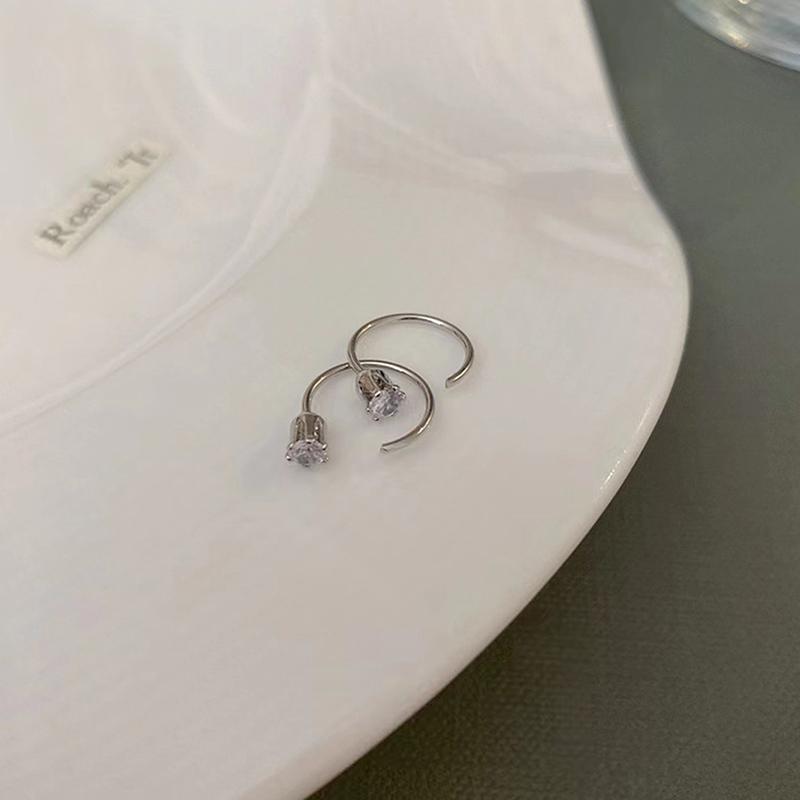 2 шт. женские полукруглые серьги-кольца с подвесками ювелирные изделия