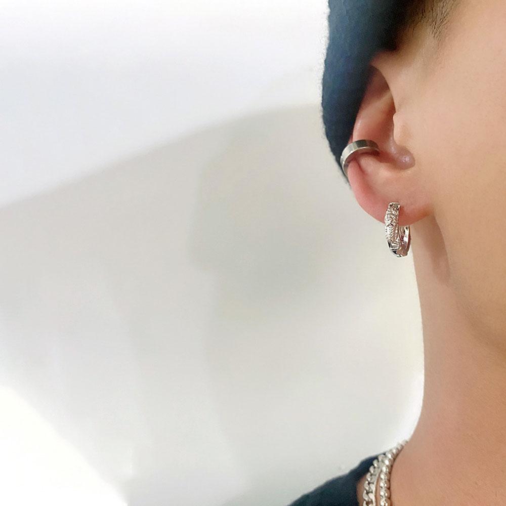 Высокое качество рок-ролл хип-хоп тигр резные серьги-гвоздики серьги-гвоздики ювелирные изделия в стиле панк мужские серьги-кольца