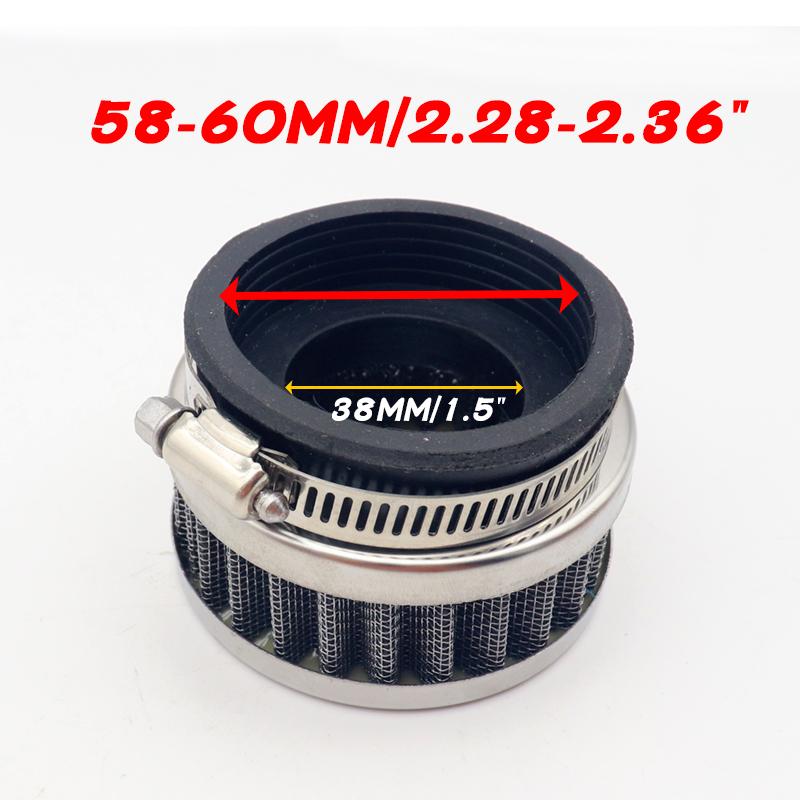 28mm-60mm Universal Air Filter Cleaner Motorcycle ATV Pit Dirt Bike Air Cleaner Intake Filter for Honda Kawasaki Yamaha Moto