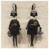 [R6239] - Designer Sleepers 'Lilipoupettes' (articulated Doll) Black - 60x30mm