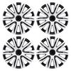 4 Pcs 16in Wheel Hub Cap Full Protection Stylish Look Universal Fit Snap On R16 Wheel Rim Cover