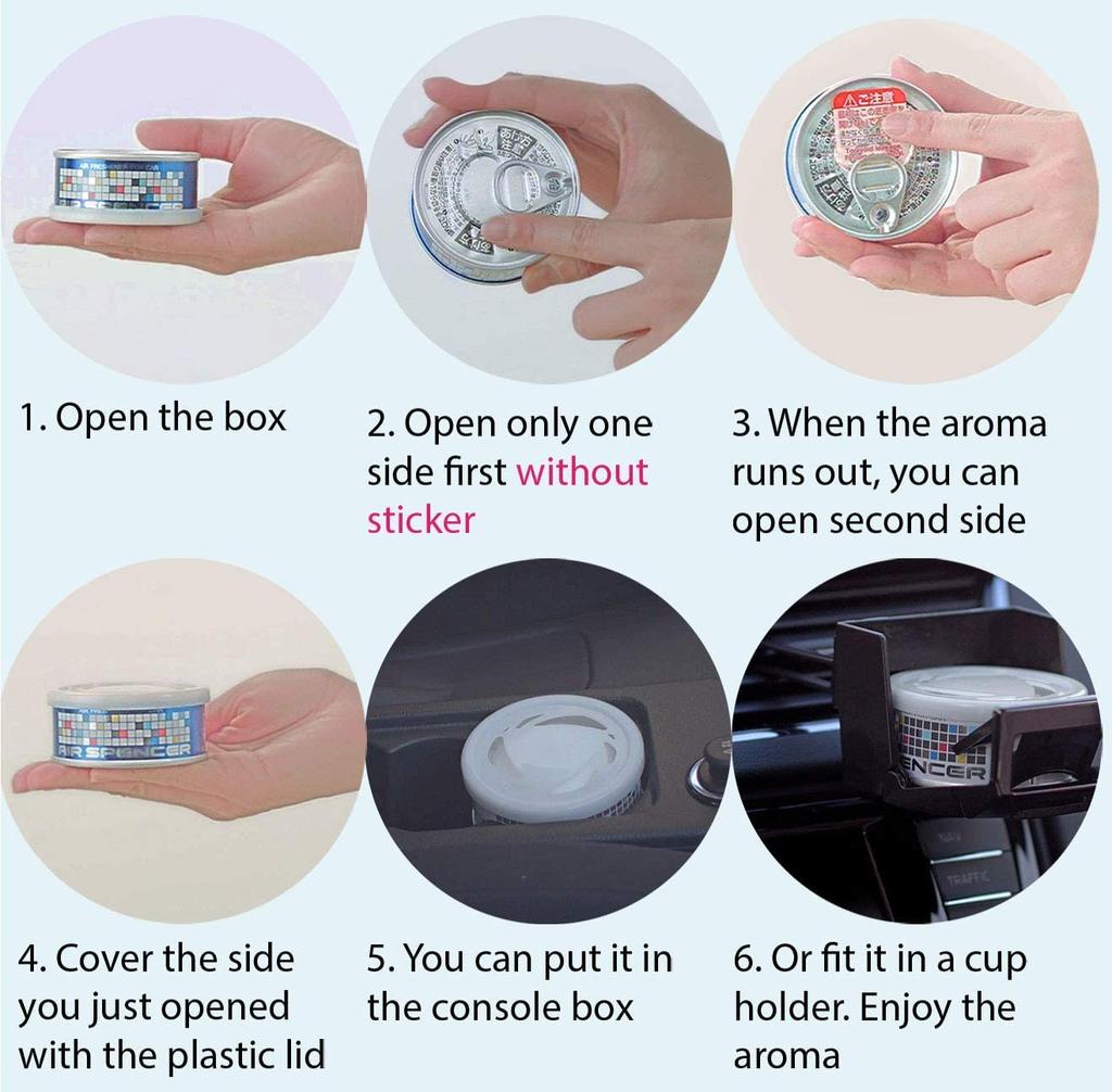 Air Spencer Eikosha Car Air Freshener Clear A24 Cartridge, Stand-type, Refill, Squash,