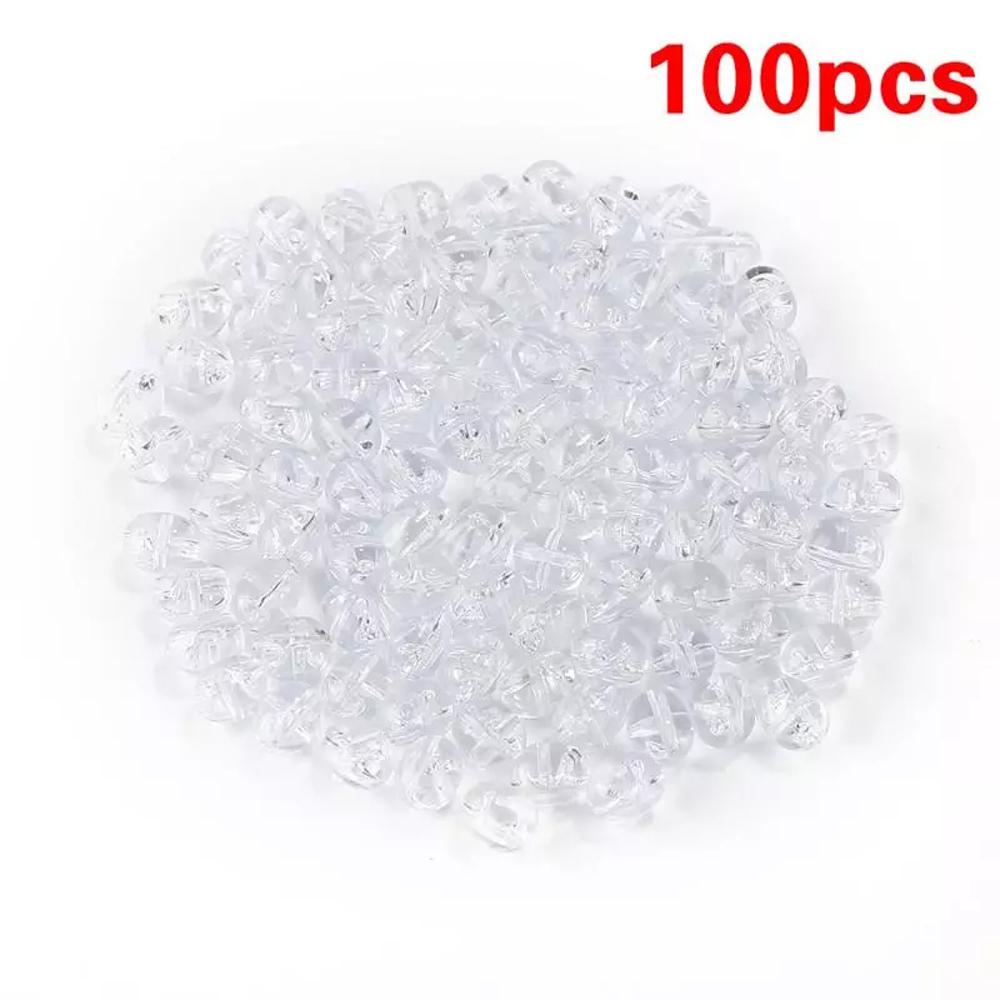 Transparent Fishing Float Clear Beads Double Cross Hole Beads Fishing Beads Fishing Cross Beads