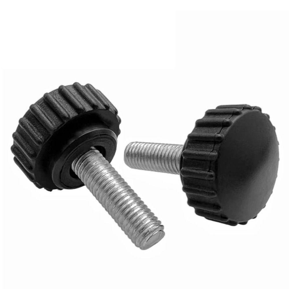 M6 X 20mm Hand Bolt Knobs Black Knurled Knobs Heavy Duty Clamping Knobs for Quick Remove
