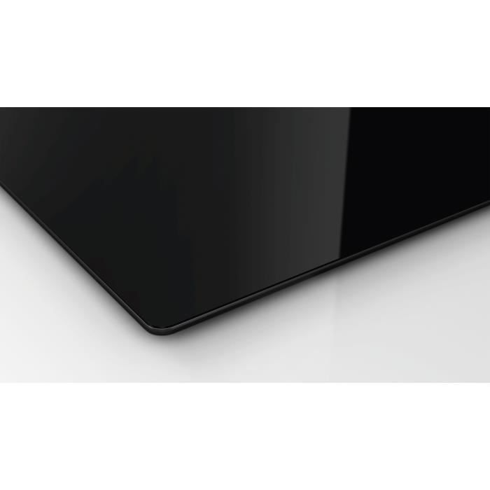 Стеклокерамическая плита 60см BOSCH - PKF611BB8E - Управление спереди - Без рамки - Двойная конфорка - Черный