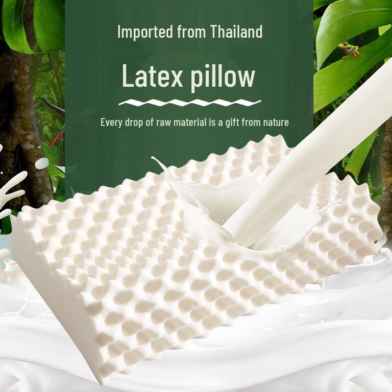 Thailand Children's Latex Neck Support Pillow - Wolf Tooth Design