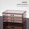Transparent Multi-Layer Jewelry Storage Box with Drawers for Rings, Earrings, and Necklaces