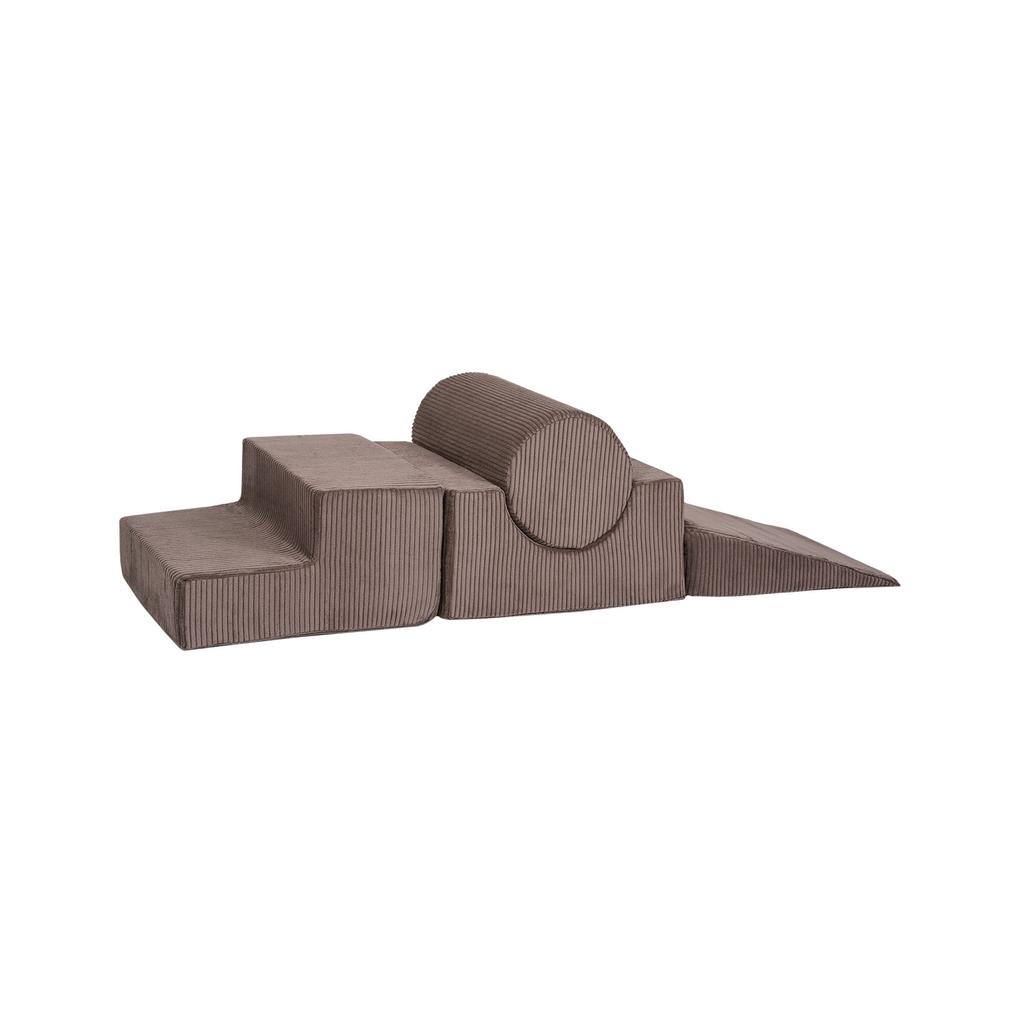 Набор для активных игр MeowBaby®, набор из 4 предметов, безопасный для использования в помещении, мягкая детская интерактивная игрушка из пенопласта для ползания, вельвет