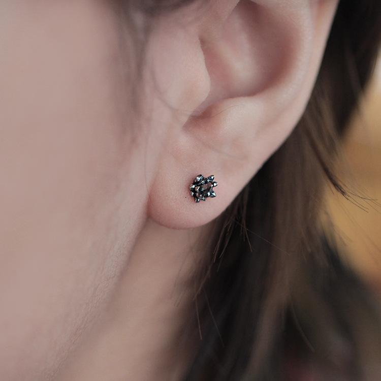 Seeds On The Ground‖Crystal Cluster Earrings, Ear-raising Sticks, Natural Style and Simple Style