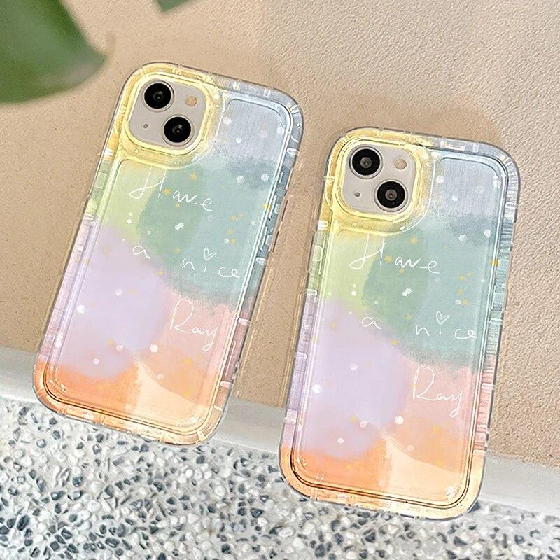 For iPhone 14 Pro Max Cases Phone Case For iPhone 11 Case iPhone 15 12 13 Pro Max XR XS 8 7 Plus Transparent Rose Flower Cover