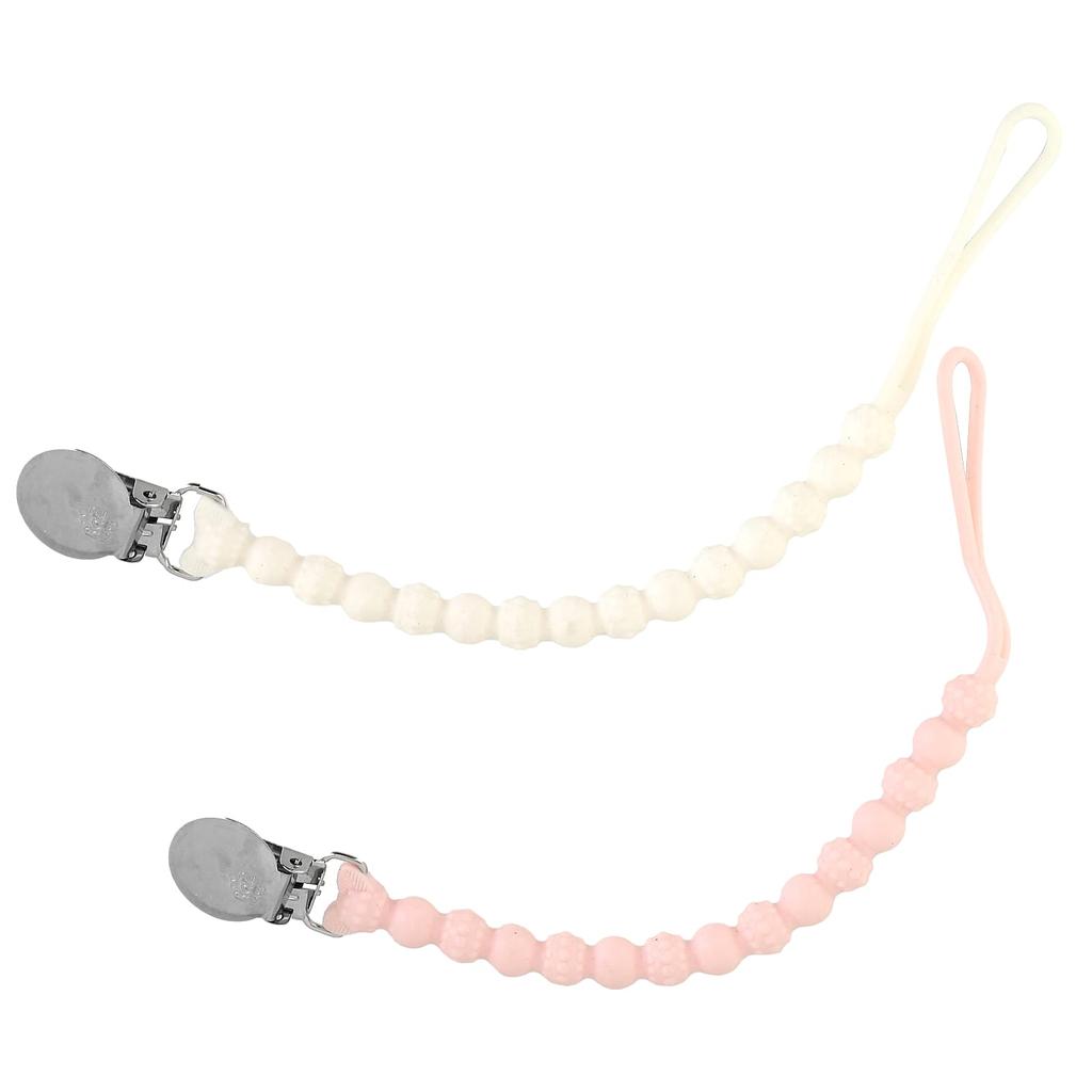 Razzies Соска, 0М+, Розовый/Бежевый, 2 Подставки