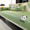 New Ice Silk Sofa Cushion, Summer Cartoon Sofa Mat, Fixed Non-Slip One-Piece Sofa Cushion
