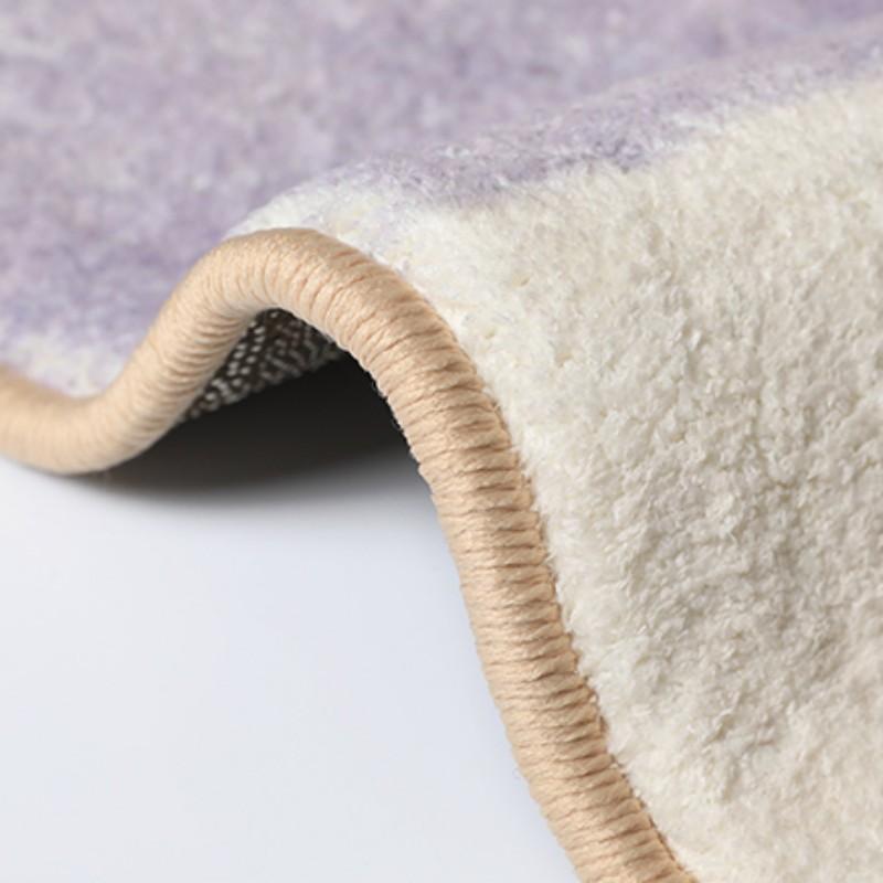 French Style Bedroom Decor Plush Carpet Flower Pattern Carpets for Living Room Fluffy Soft Bedside Floor Mat Thick Washable Rug