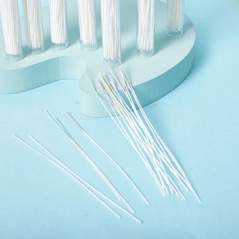 160/60 шт. Эффективное средство для чистки пирсинга ушей, Инструмент для чистки ушных отверстий, Одноразовая бумажная нить для чистки отверстий от грязи