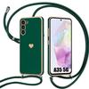 Design Case - Booling - for Samsung Galaxy A35 5G - Silicone - Love Pattern - Adjustable Cord