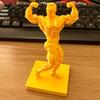 3D-печатная фигурка Мускулистого Мужчины Забавная Золотая Фигурка Мужчины-Бодибилдера Коллекционная Мускулистая Мужская Настольная Скульптура для Мужчин, Занимающихся Фитнесом
