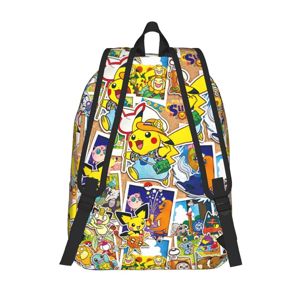 Модный мультяшный рюкзак на тему Покемонов Mochilas Kawaii Школьный рюкзак на молнии