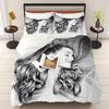 Star Duvet Cover Sets Ariana Grande Bedding Set Famous Anime Comforter Bed Linen Twin Queen King Single Size Dropshipping Gift