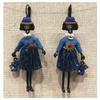 [R6240] - Designer Sleepers 'Lilipoupettes' (articulated Doll) Blue - 60x30 Mm
