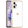 Чехол - Xiaomi - Redmi Note 12 Pro Plus 5G - Ударопрочный - Люкс - Узор Сердце