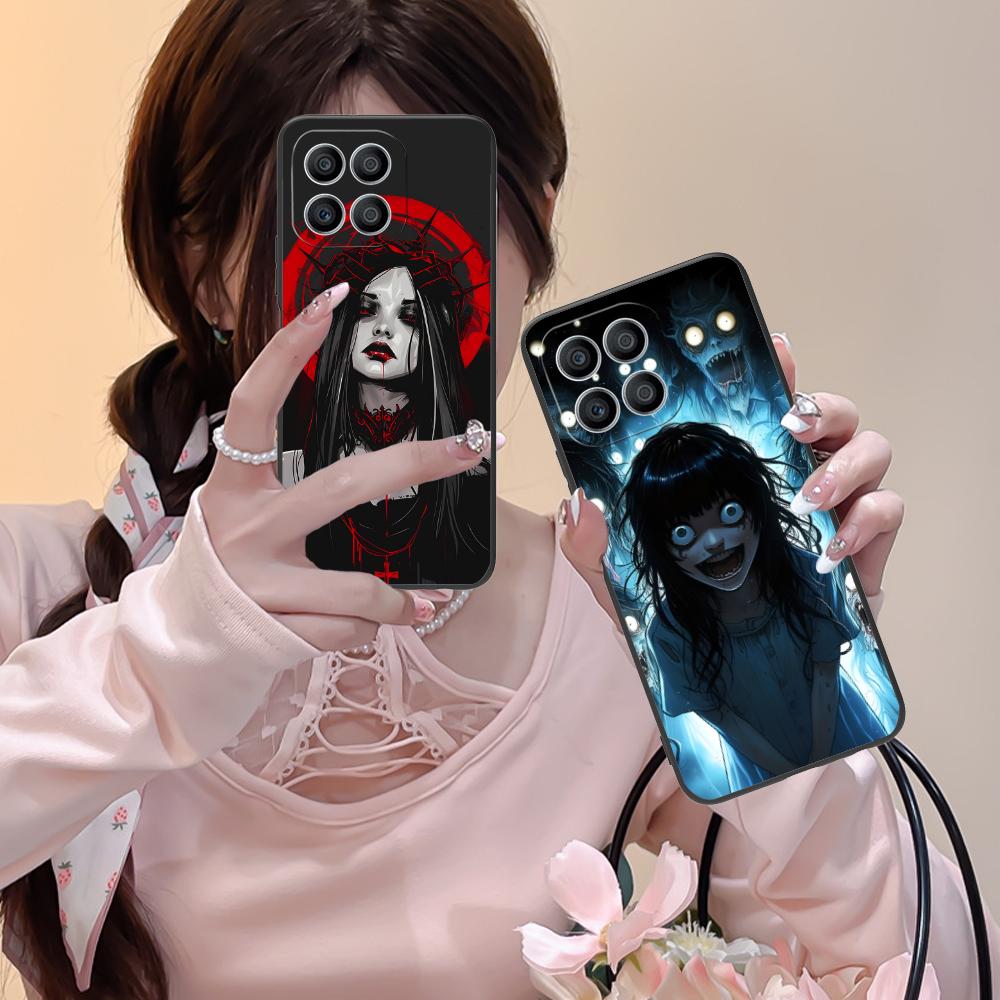 Чехол для мобильного телефона в стиле Террор Готика для Honor 90 80 70 60 50 30 20 10 9 8 7 Pro S SE Lite 5G Цветной Печатный Чехол