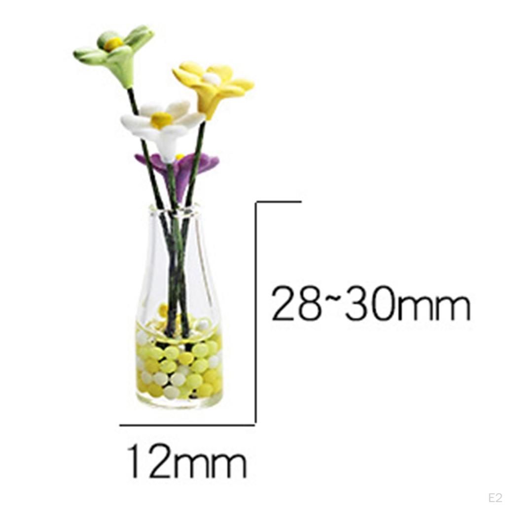 1:12 Dollhouse Miniature Accessories Vase Simulation Decor
