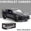 1/24 Chevrolet Camaro Alloy Die Cast Camaro Sports Car Model Toy Vehicle Simulation Sound Light Pull Back Collection Toys for Children Gifts