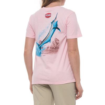 Розовая футболка унисекс Penn Inshore Hi Performance's Fishing Marlin Choose