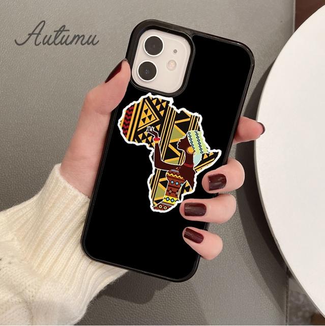 ЧЕХОЛ ДЛЯ ТЕЛЕФОНА КАРТА АФРИКИ для iPhone 11 12 13 14 Pro Max mini X XR XS SE 2020 5s 6 6S 7 8 Plus Samsung Galaxy S21 S22 plus накладка