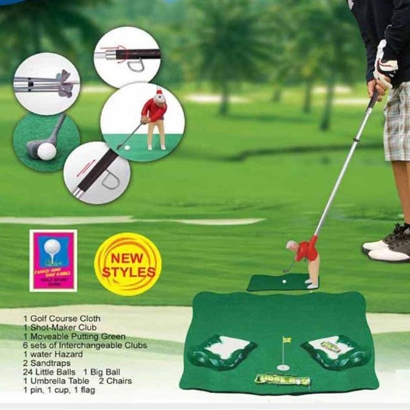Golf Training Aids Golf Gifts Office Home Indoor Golf Putting Mat Golf Game Set