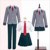 My Hero Academia Cosplay Costume: Uraraka Ochako, Midoriya Izuku, Todoroki School Uniform