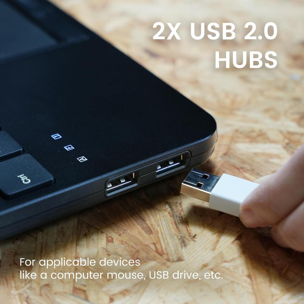 Perixx Wired Compact Keyboard with Touchpad Pantograph Key PERIBOARD-534US