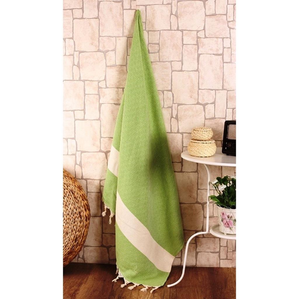 Пляжное полотенце Diamond Peshtemal, 100% хлопок, 100x180, турецкая баня и декоративный чехол