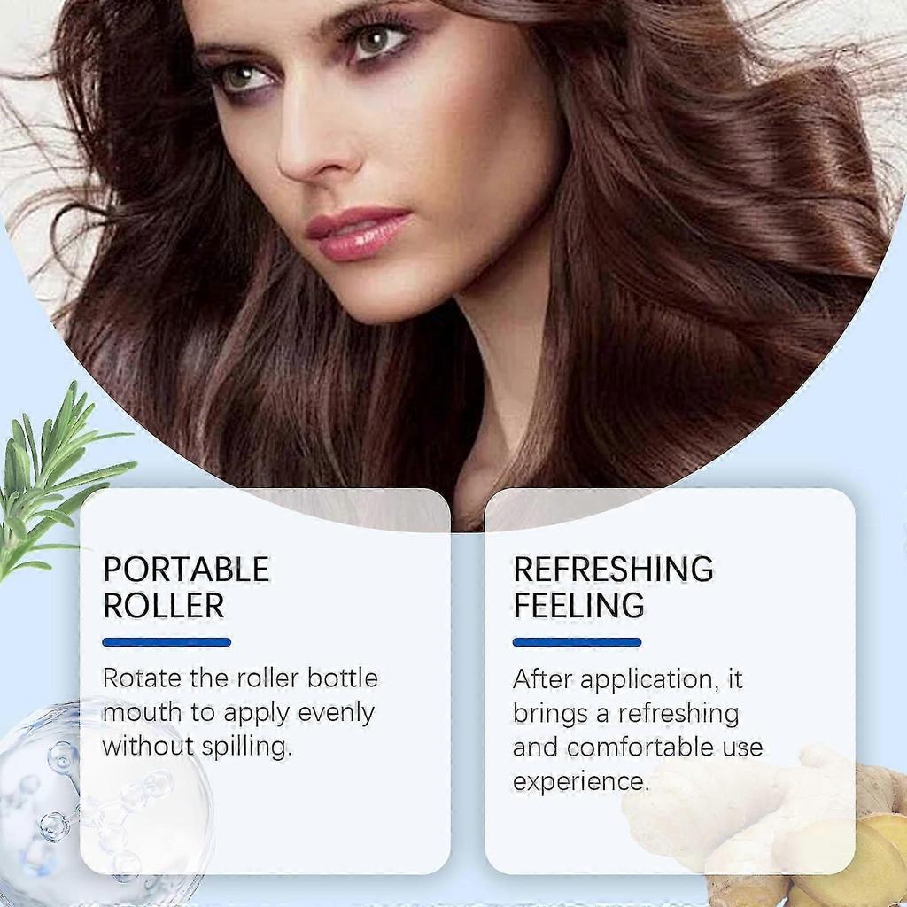 Hoegoa Rosemary Roll-On Essence Nourishes The Scalp And Hair, Making It Smooth And Refreshing less
