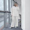 Новое поступление: Комплект: Топ с длинным рукавом и бусинами и брюки с широкими штанинами - Модная повседневная одежда для мусульманских женщин