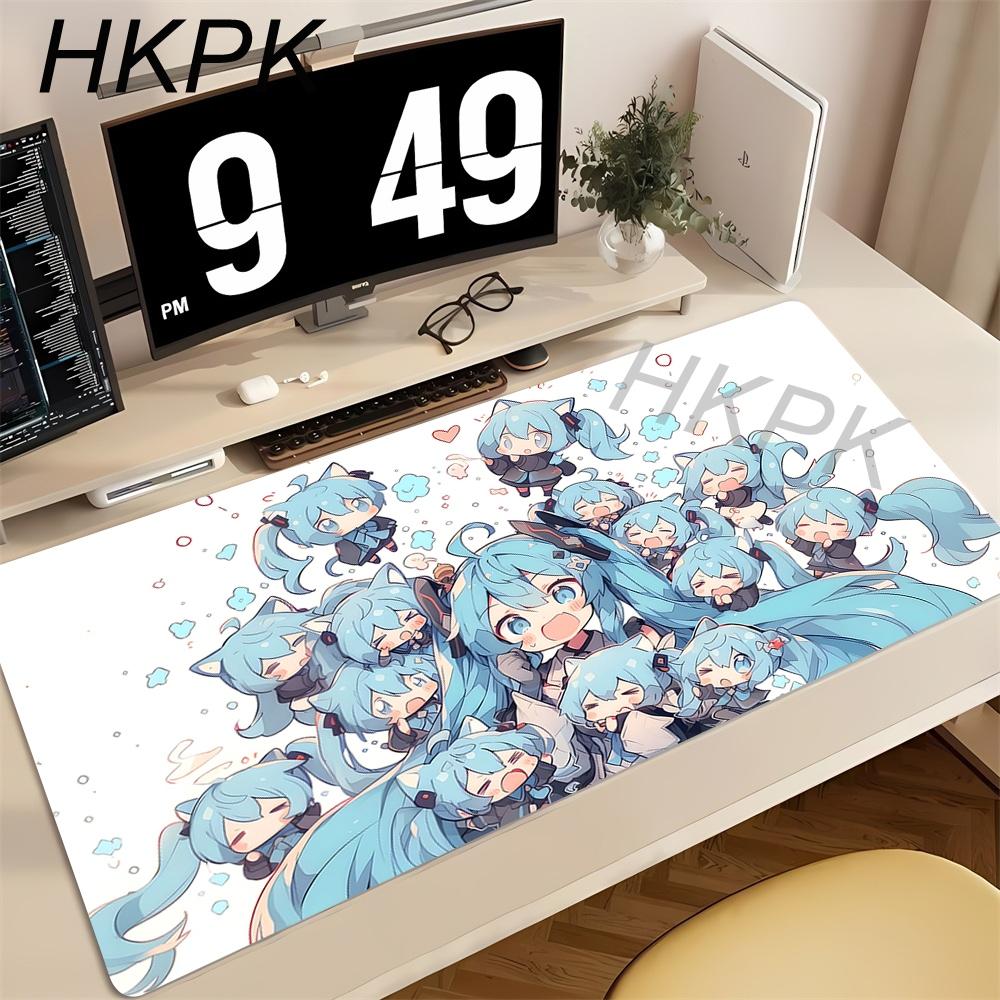 HHatsunes Miku Mouse Pad Desk Protector Mousepad Cartoon Anime Rubber Gaming Mausepad Keyboard Mats Gamer Kawaii Cute Deskmat