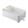 Égouttoir À Vaisselle - WADIGA - Multiposition - Plastique Moulé - Blanc - 38x24x13cm