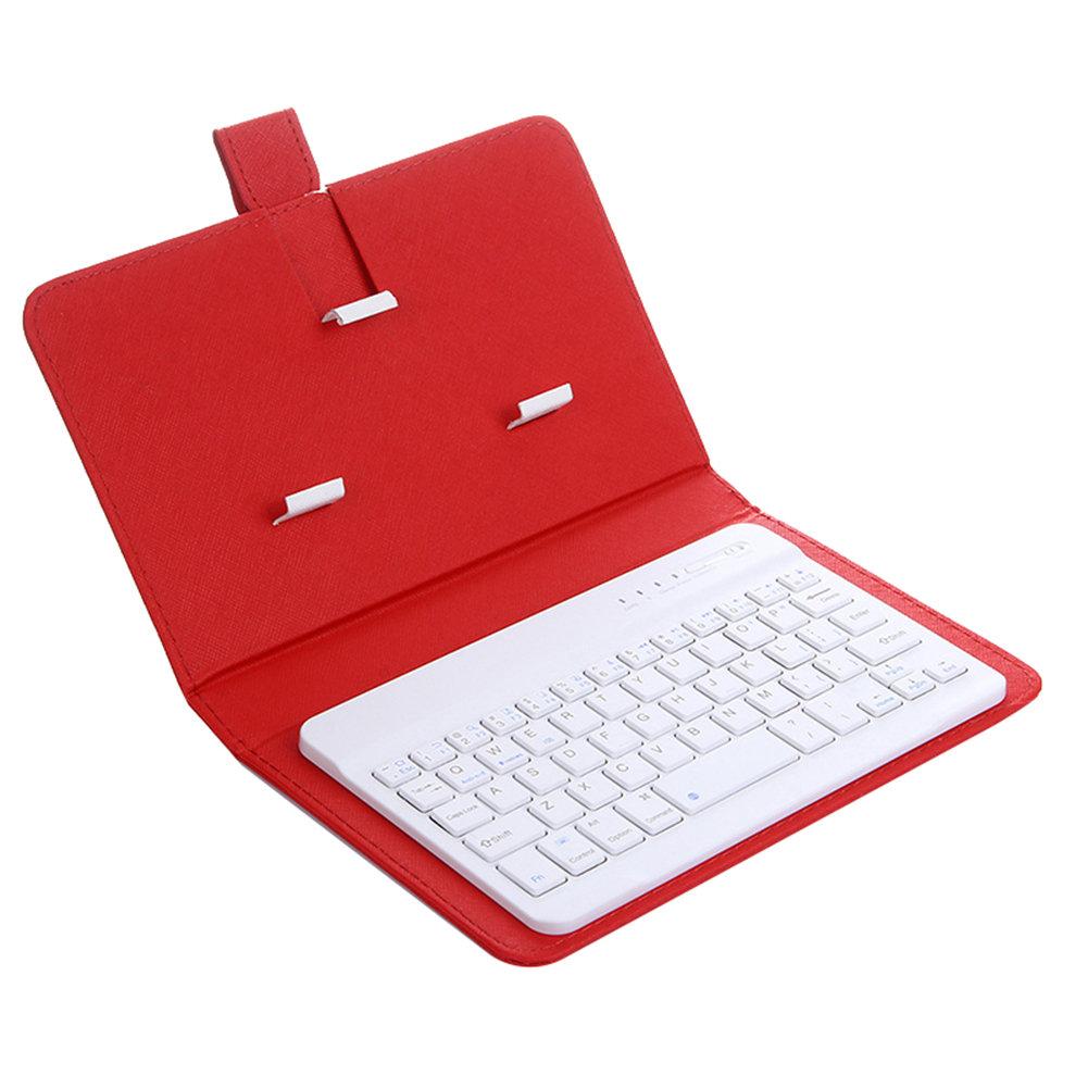 Wireless Bluetooth Keyboard with Leather Case Mini Stand Cover Slim