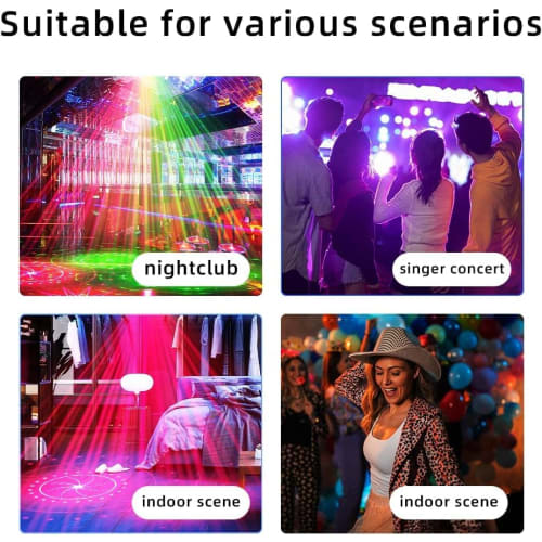 Мини-вечеринки PAIFIEVD, Диско-огни с голосовой активацией, Огни-шары для автомобильного зеркала, Сценические огни для танцевальных вечеринок, Дней рождений, Караоке, Рождества, Свадьбы
